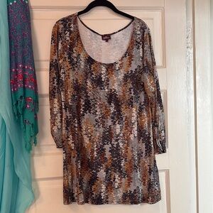 Salaam Fall leaves Tunic Top